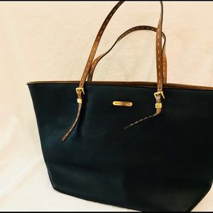 MK Black Leather Bag